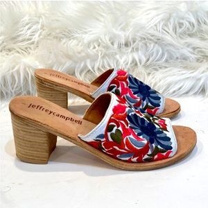 Jeffrey Campbell heel mules